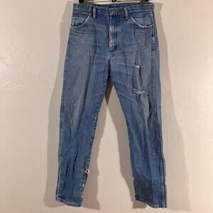 Y2K Vintage Wrangler Jeans Distressed Faded Western Denim‎